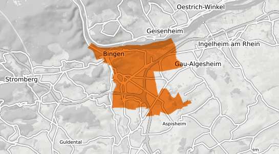 Mietspiegelkarte Bingen am Rhein